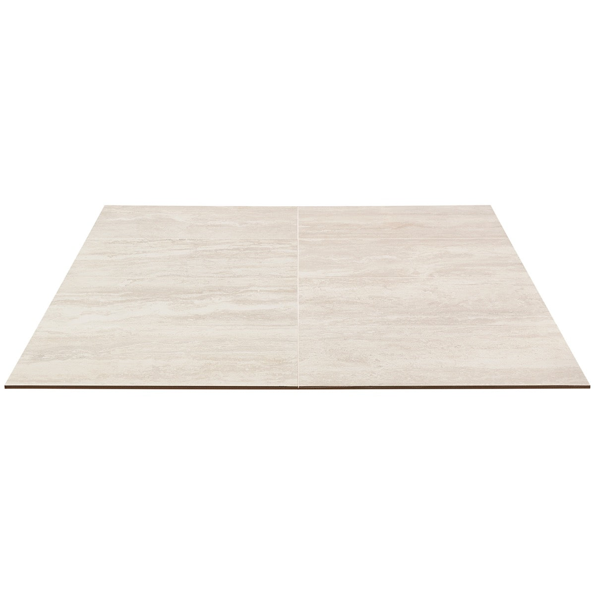 Basic Travertine Beige & Cream 12x24 Matte Porcelain Tile - Lux Tile
