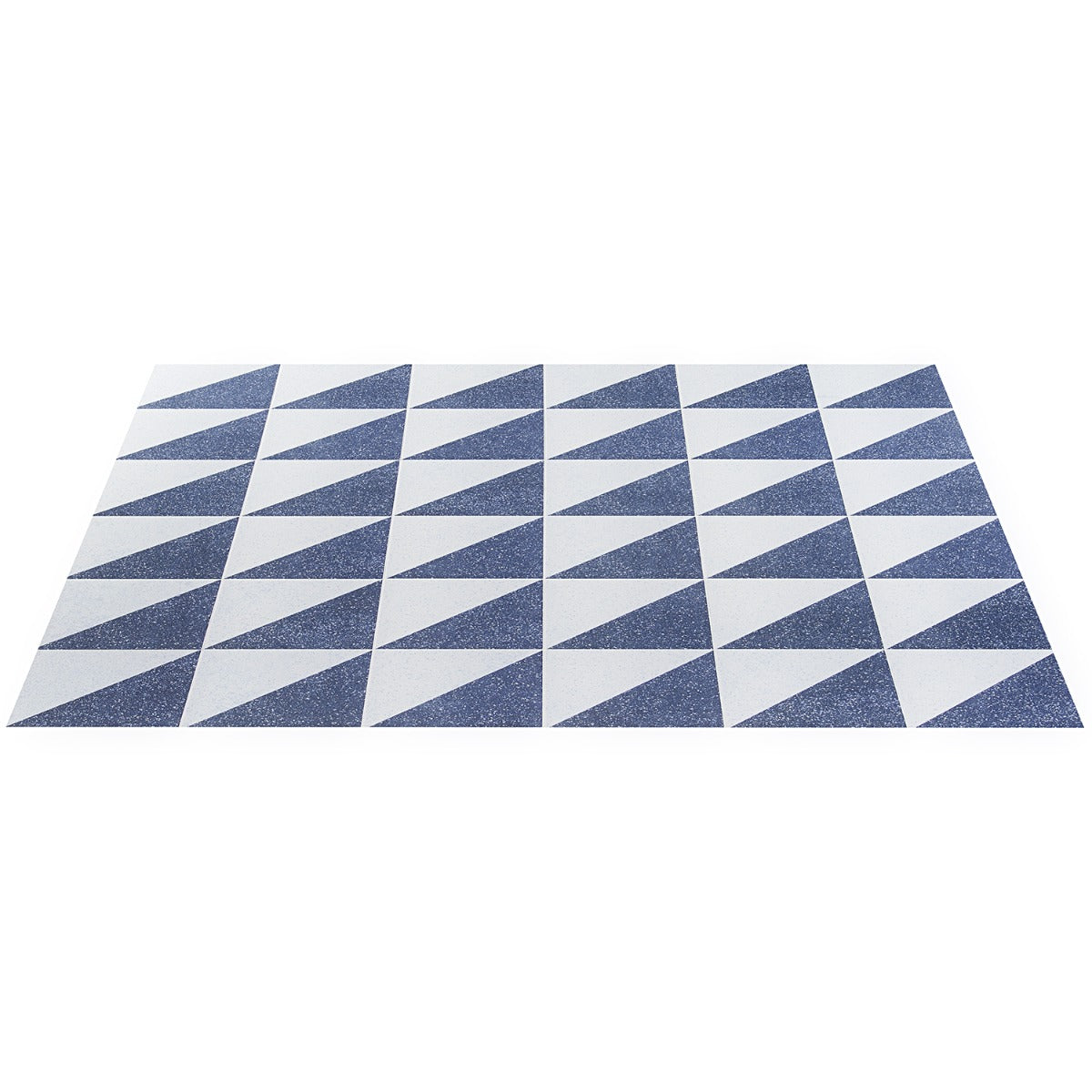 Art Geo Terrazzo Dos Blue 8x8 Matte Porcelain Tile by Elizabeth Sutton