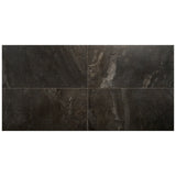 Santo Charcoal Black 24x48 Matte Porcelain Tile - Lux Tile