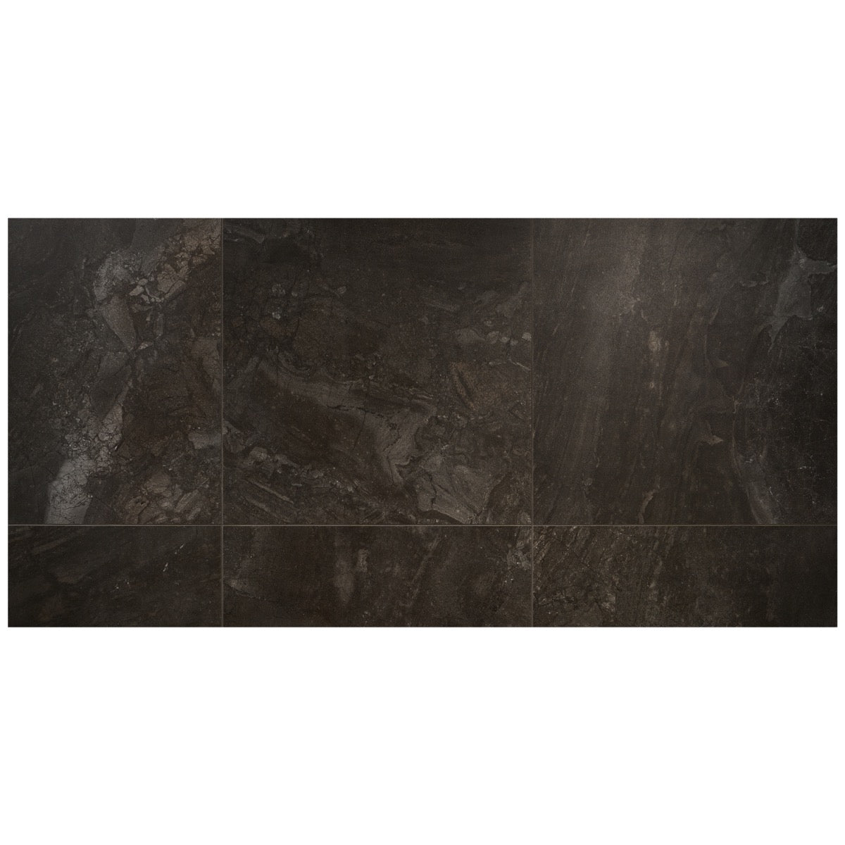 Santo Charcoal Black Matte Porcelain Tile 36x36 - Lux Tile