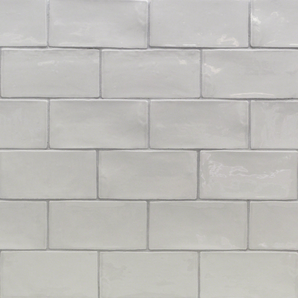 Lancaster Dove Gray 3x6 Polished Ceramic Subway Tile for Walls