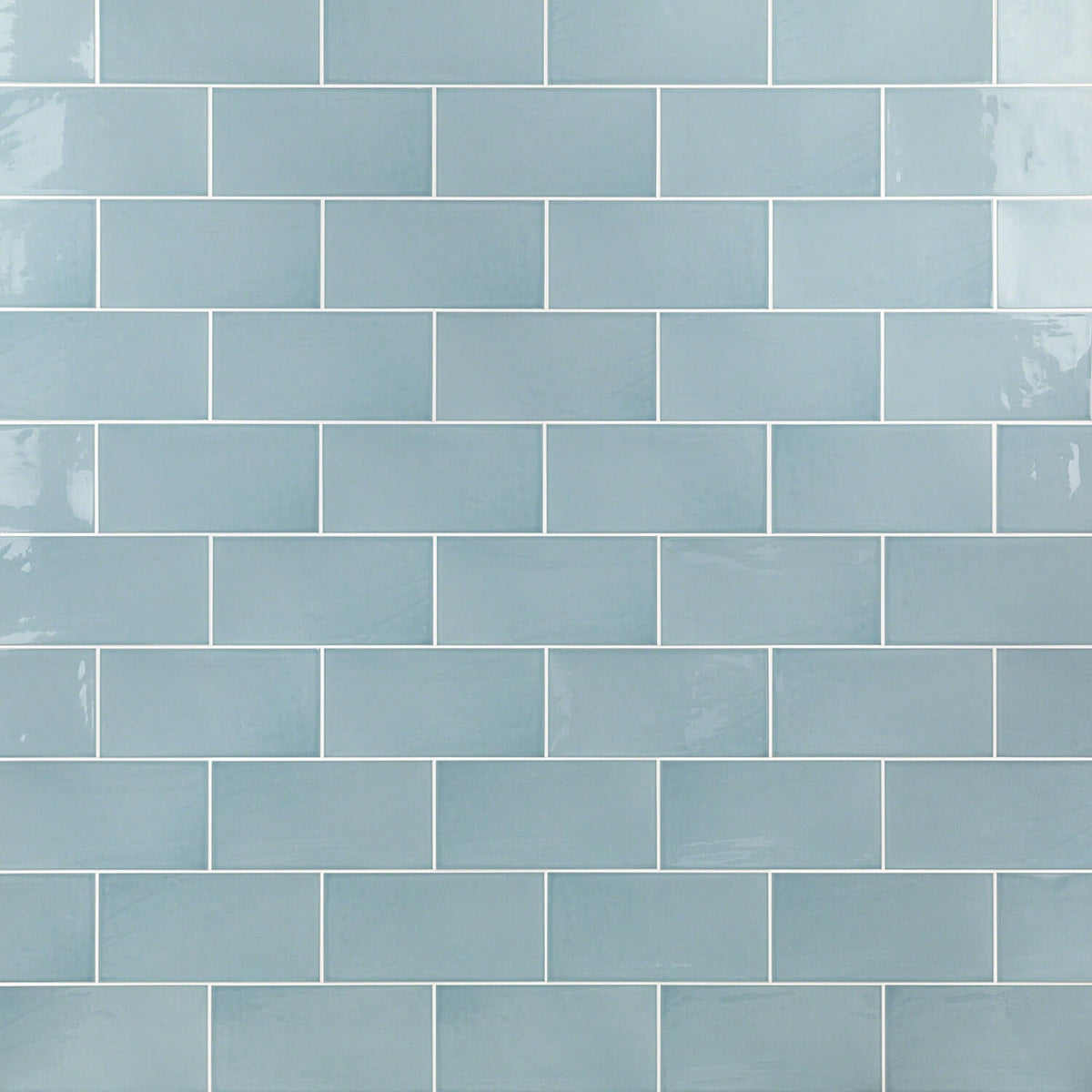 Lux Tile Aruba Blue 5x10 Polished Ceramic Subway Wall Tile
