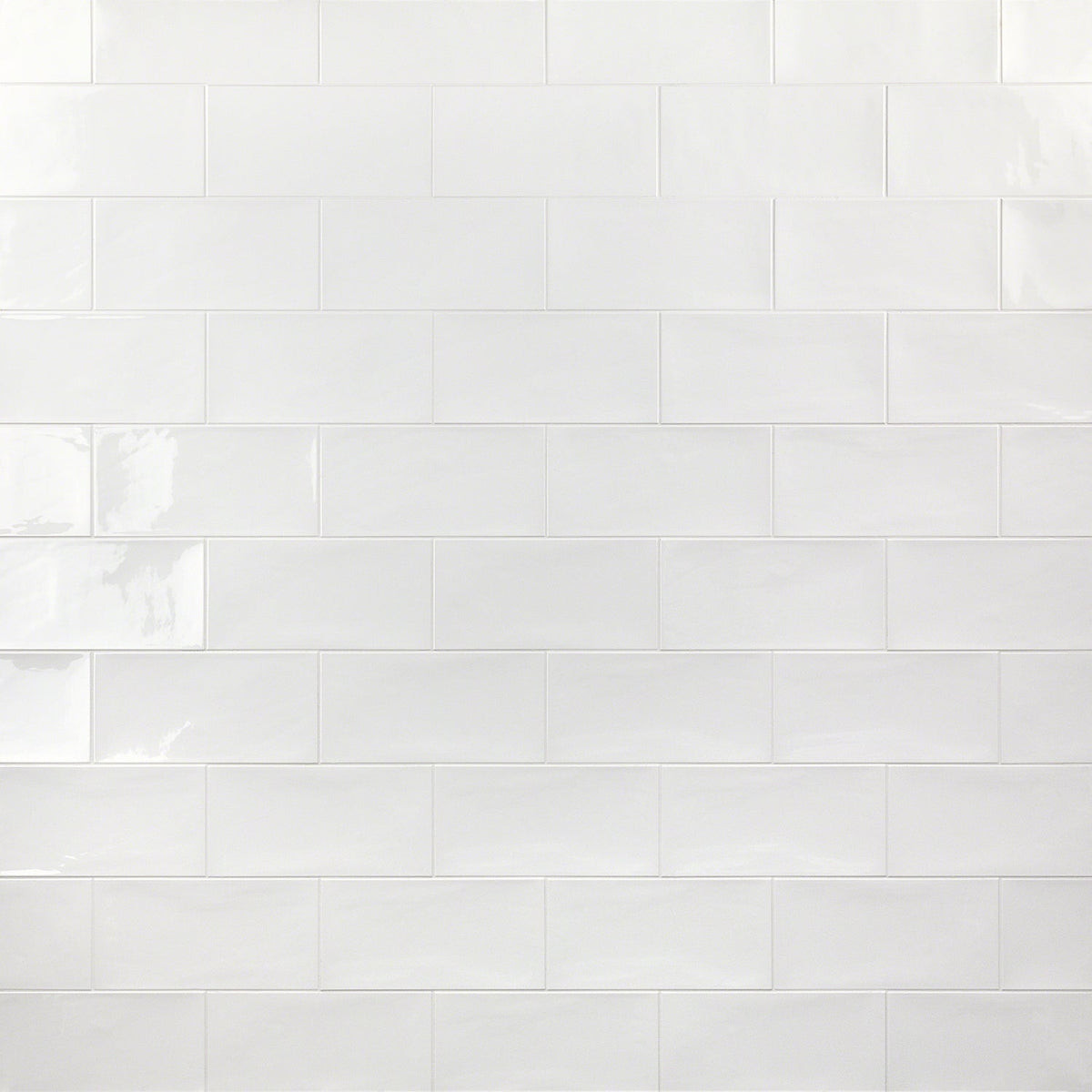 Aruba White 5x10 Polished Ceramic Subway Tile - Lux Tile