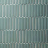 Kent Jade Green 3D Picket Polished Ceramic Wall Tile - Lux Tile