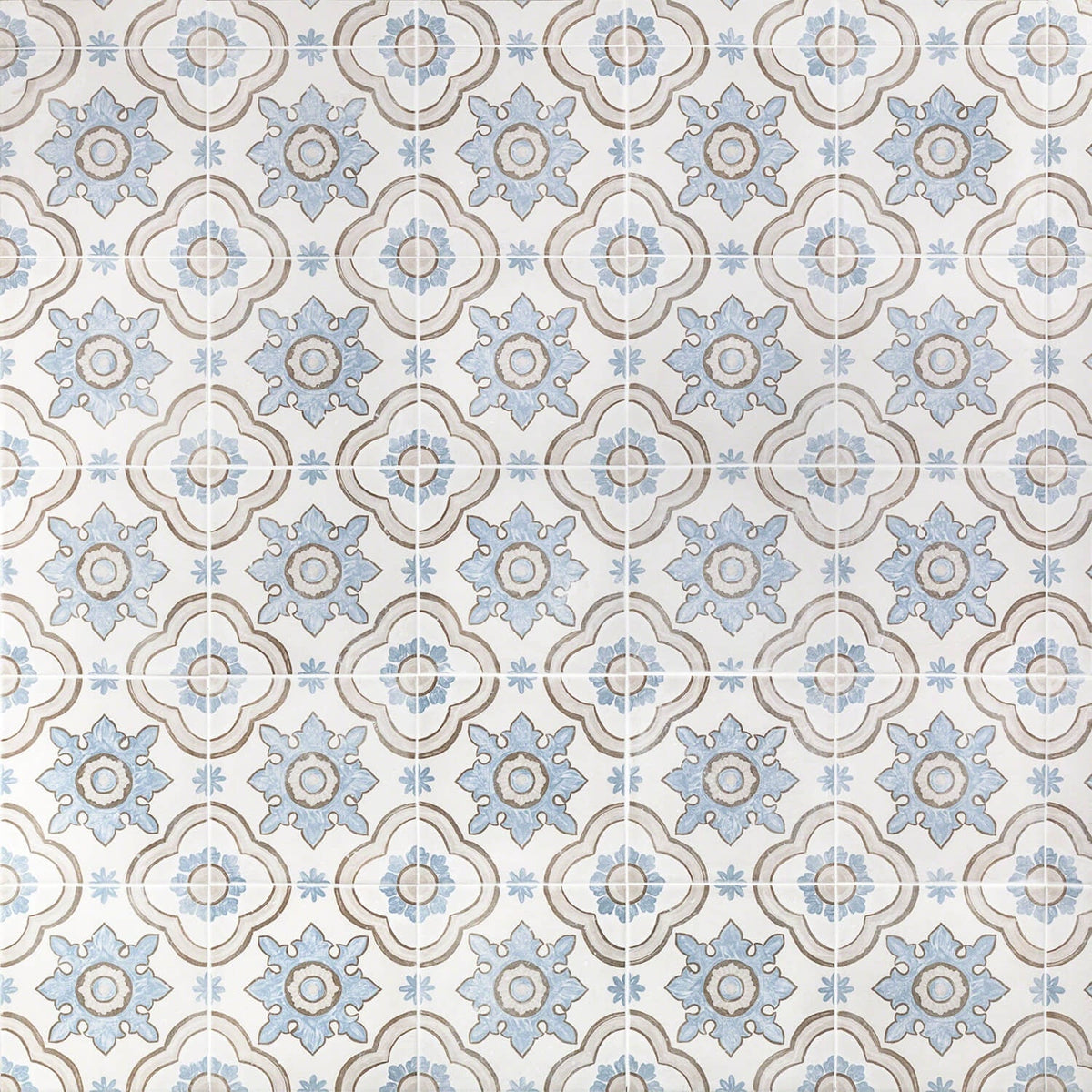 Amadora Basma Multicolor 8x8 Matte Porcelain Tile - Lux Tile