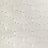 Manchester Dove Gray 4x8 Hexagon Glazed Ceramic Wall Tile