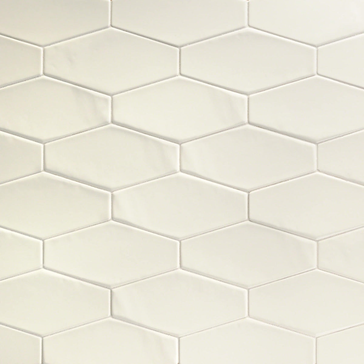 Manchester Vanilla Hexagon Glossy Ceramic Wall Tile - Lux Tile