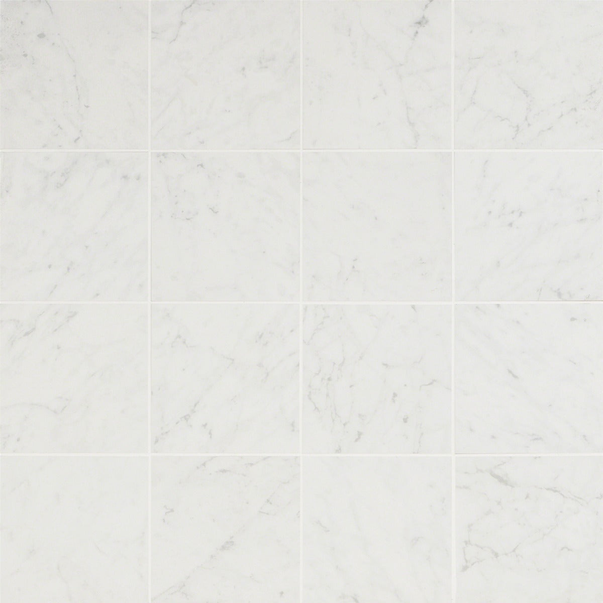Lux Tile Bianco Gioia 6x6 Matte Porcelain Tile - Marble Look