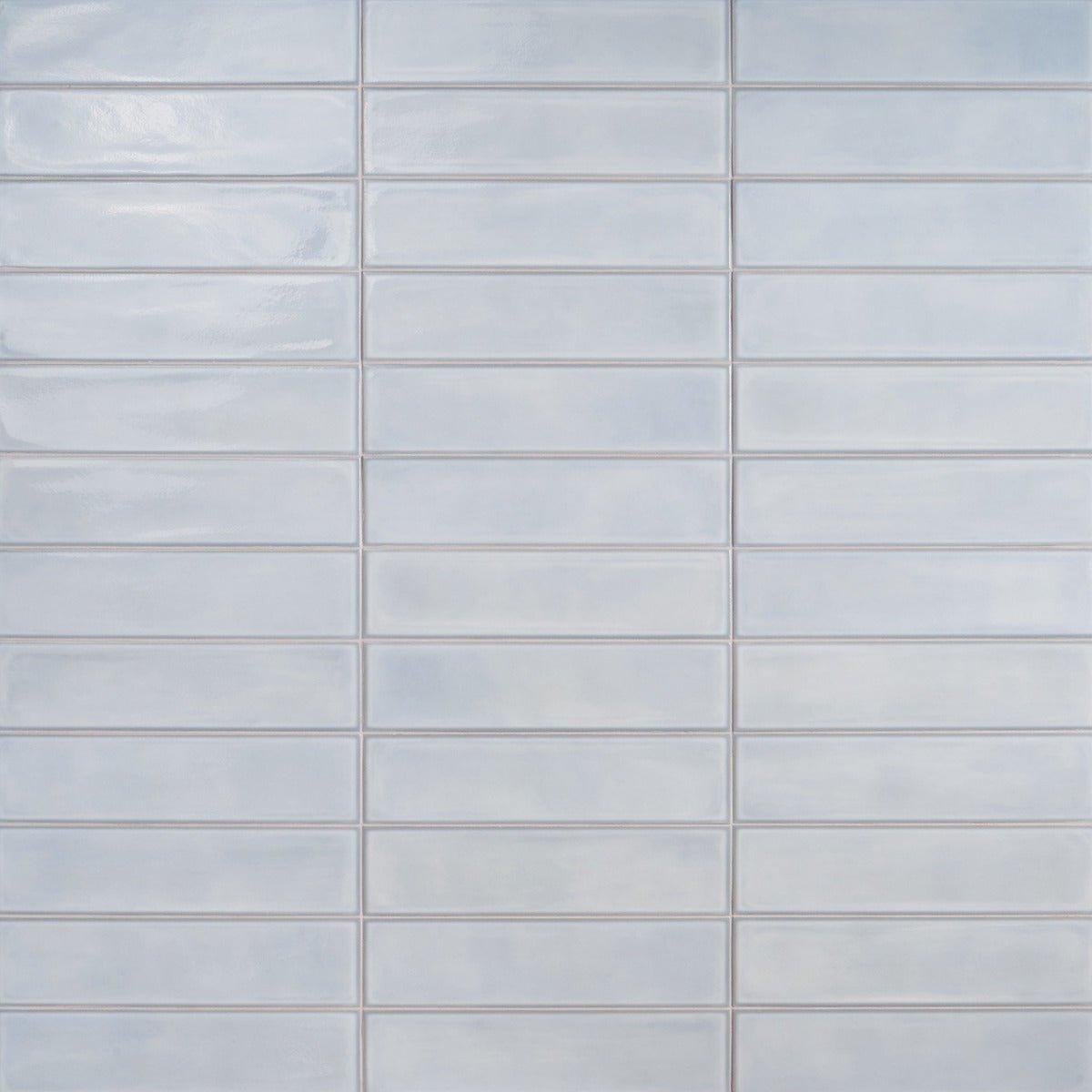 ArtBlock Azure Light Blue Glossy Porcelain Tile 4x16 by Stacy Garcia