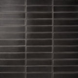 Stacy Garcia ArtBlock Fluted Nero 4x16 Glossy Porcelain Tile