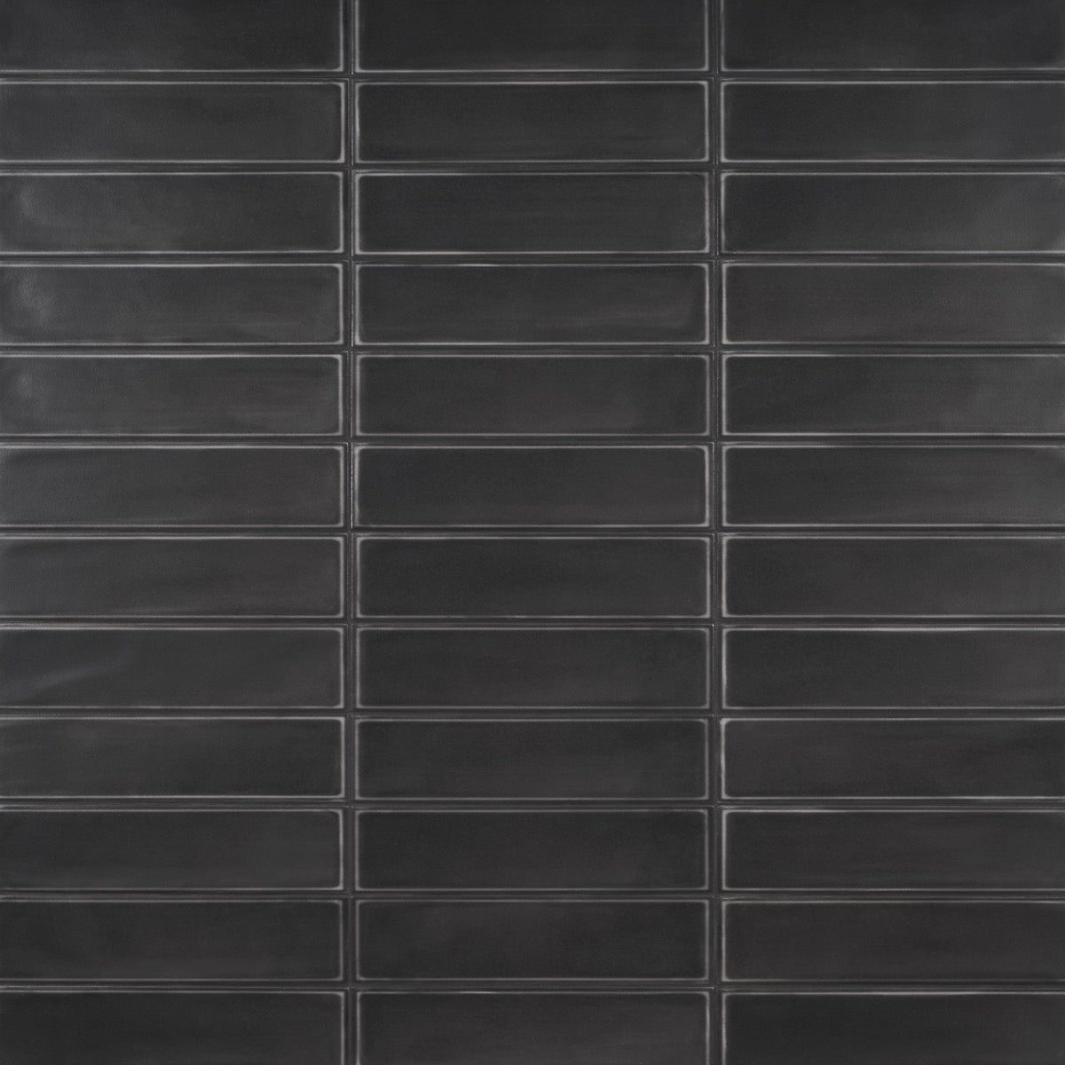 Stacy Garcia Artblock Nero Black 4x16 Matte Porcelain Tile