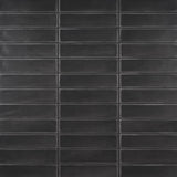 Stacy Garcia Artblock Nero Black Matte Porcelain Tile 4x16