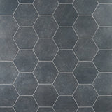 Texstone Antracita Dark Gray 9" Hexagon Matte Porcelain Tile