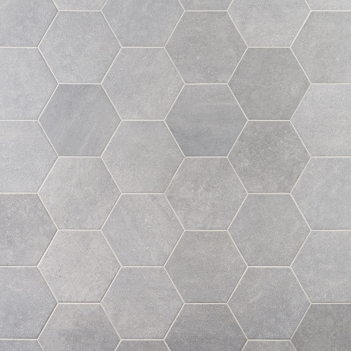 Texstone Gris Gray 9" Hexagon Matte Porcelain Tile - Lux Tile