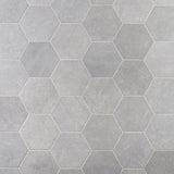 Texstone Gris Gray 9" Hexagon Matte Porcelain Tile - Lux Tile