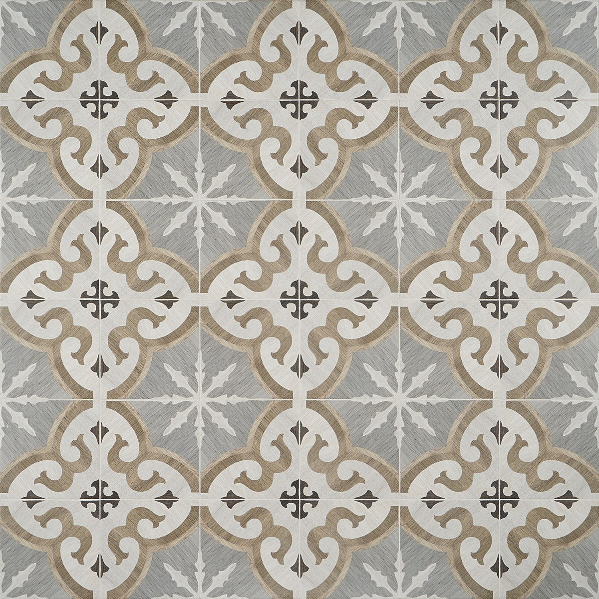Delancey Briar Oak Multicolor 8x8 Matte Porcelain Tile - Lux Tile