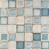 Los Lunas Deco Blue 8x8 Matte Porcelain Tile - Lux Tile