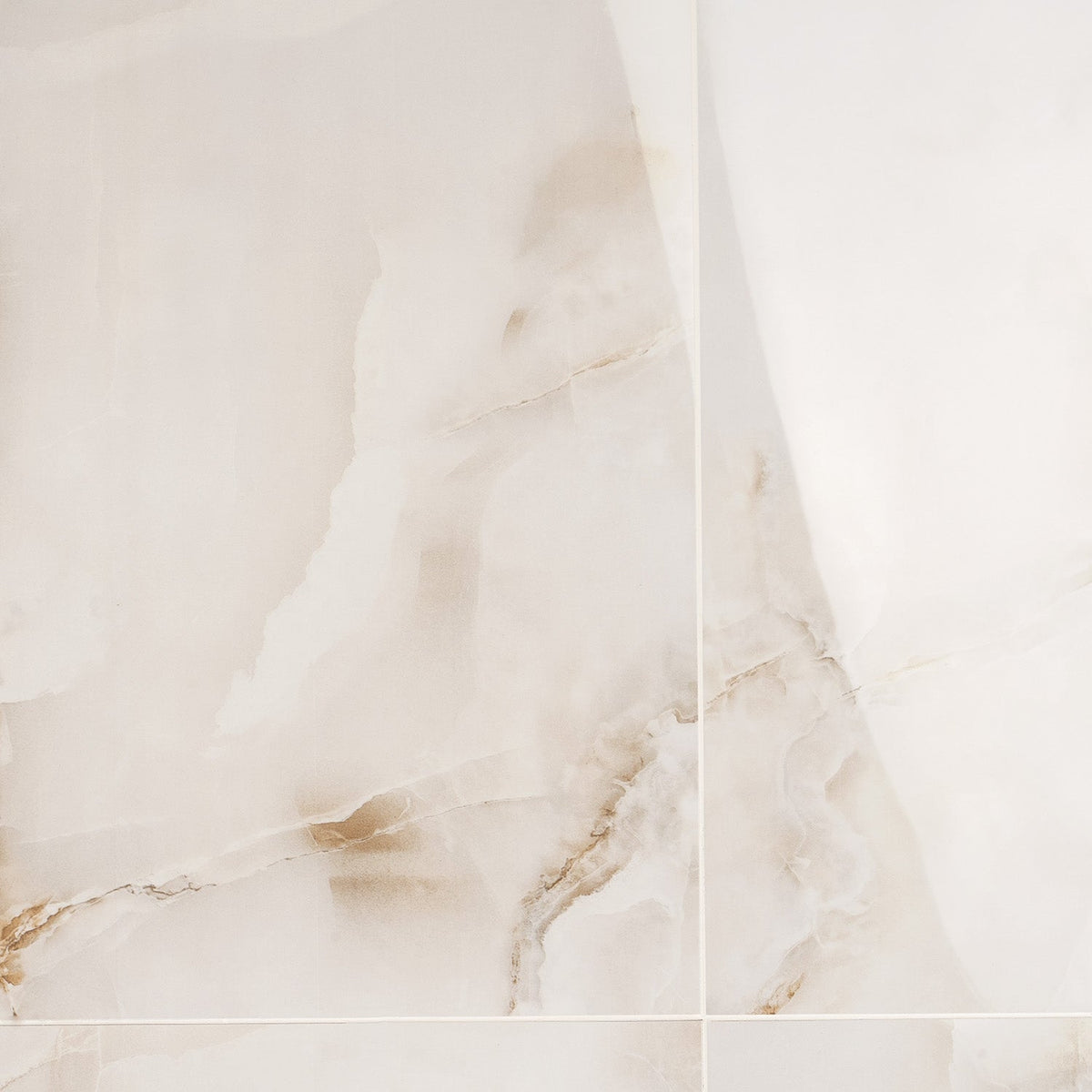 Lux Tile Lumina Onyx Pearl Beige 24x48 Polished Porcelain Tile