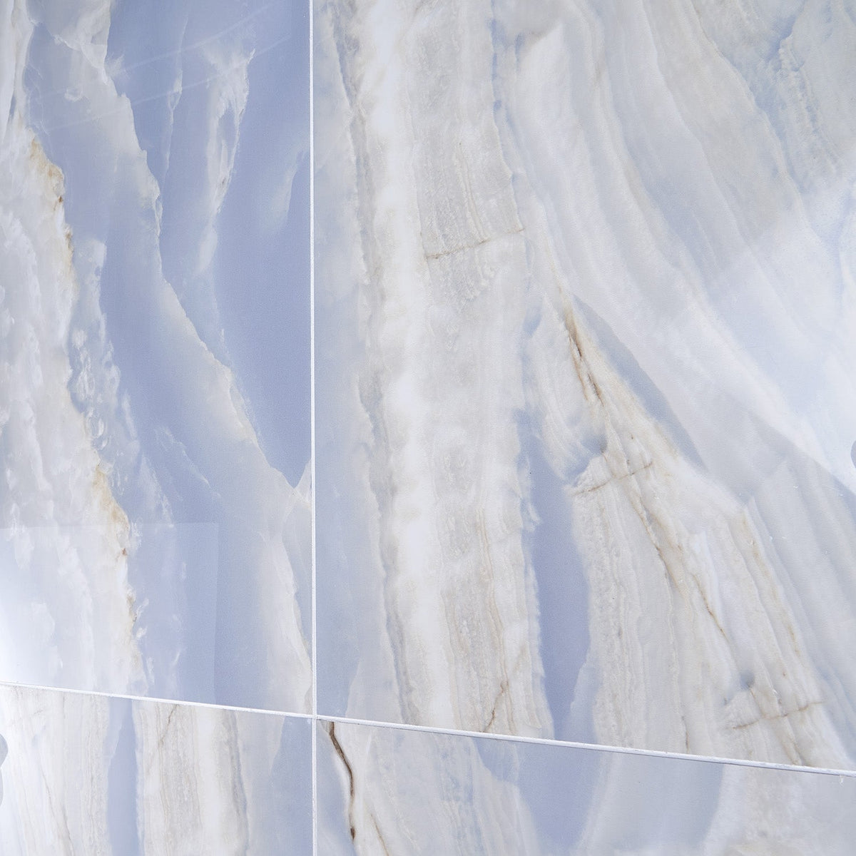 Tilebar Lumina Onyx Blue 24x48 Polished Porcelain Tile