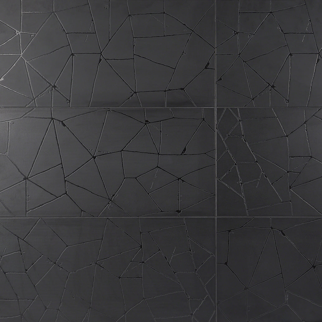 Faber Black 16x32 Matte Porcelain Tile - Lux Tile