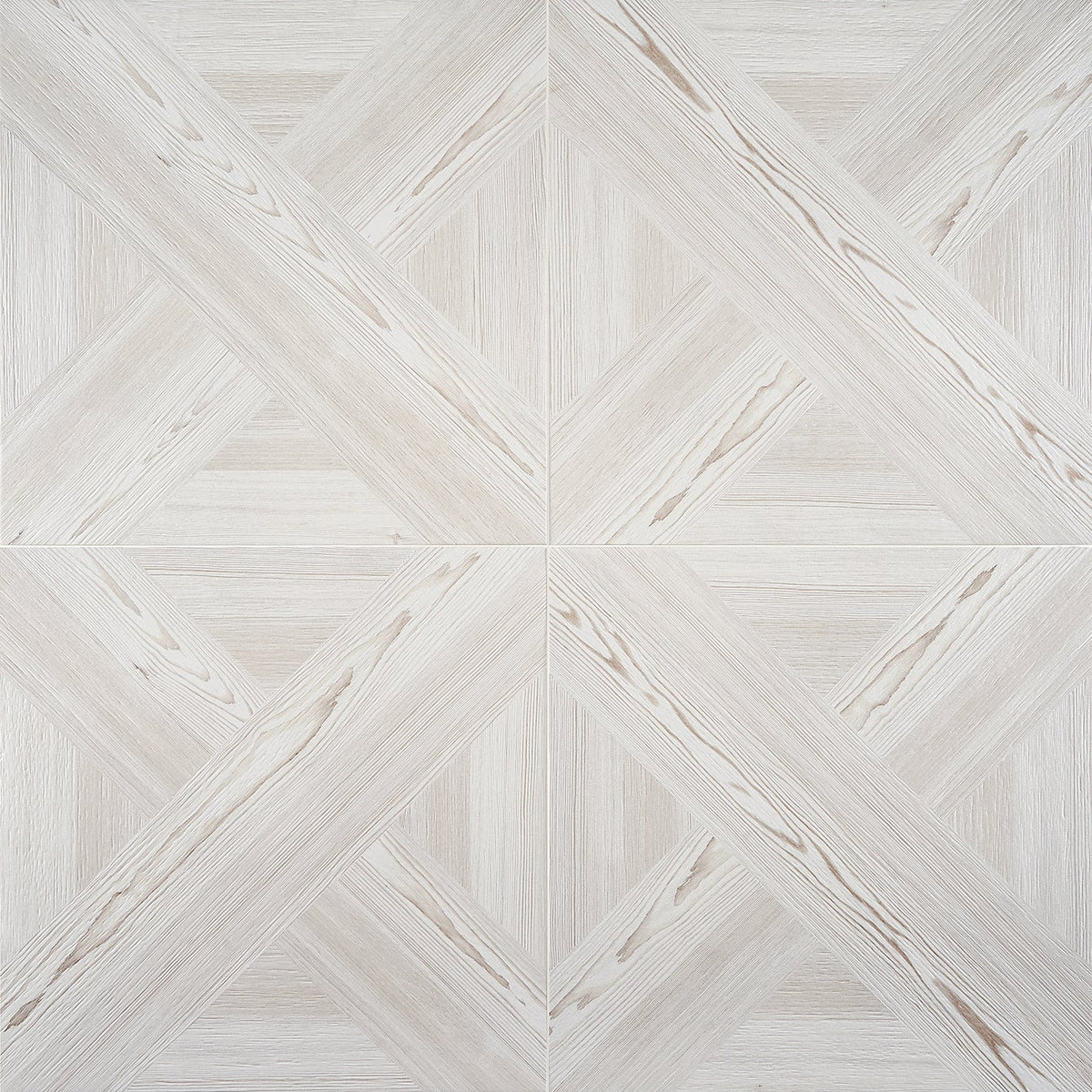 Mandorla White 24x24 Matte Wood Look Porcelain Tile