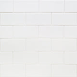 Matte White Ceramic Subway Tile 3x6 for Bathroom and Kitchen Walls