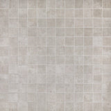 Lux Tile Cement Silver Matte Porcelain Mosaic Tile 2x2