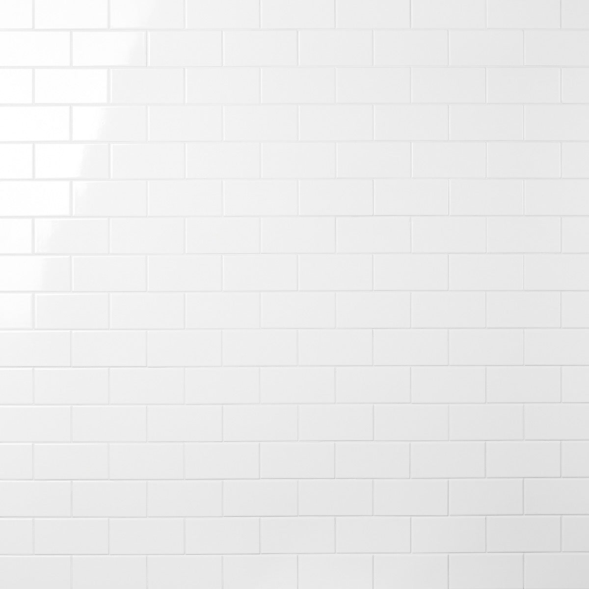 Basic White 3x6 Polished Ceramic Subway Tile for Bathroom and Kitchen Walls