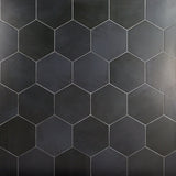 Paige Antracite Black 10" Hexagon Matte Porcelain Tile
