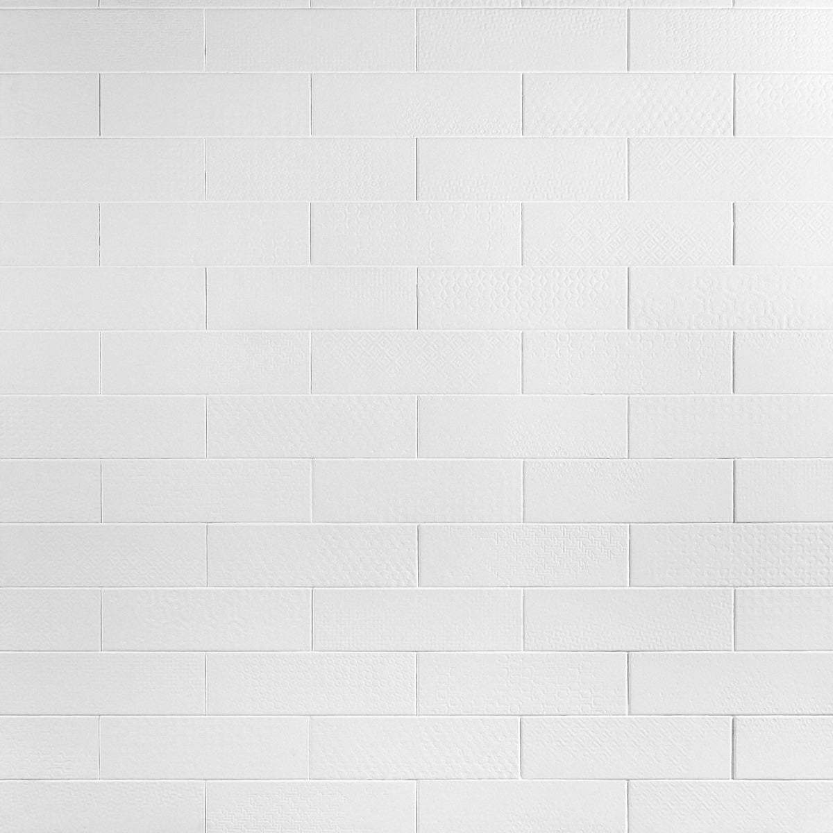 Tessuto White Matte Porcelain Subway Tile 4x12 - Lux Tile