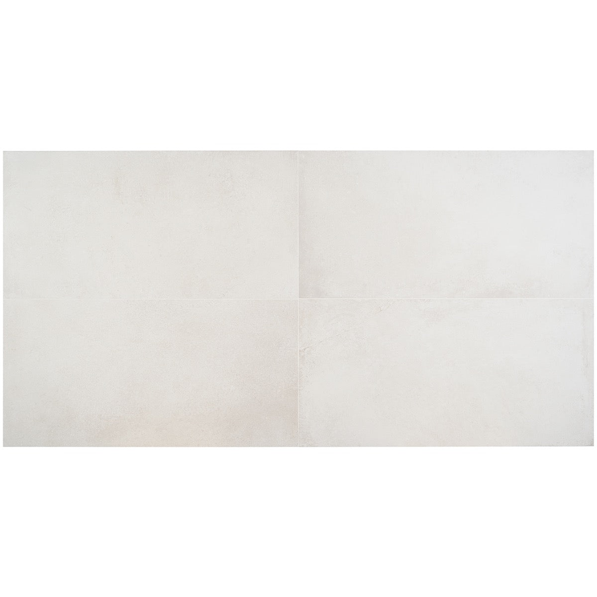 Bronx White Matte Porcelain Tile 24x48 - Industrial Design