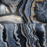 Tilebar Agate Art Night Black 24x48 Polished Porcelain Tile