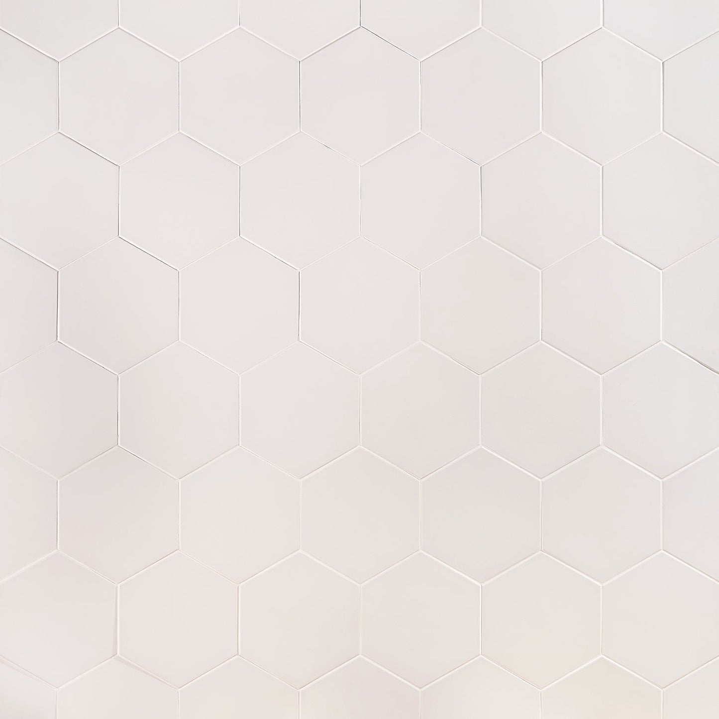 HexArt Blanco White Matte Porcelain Tile - 8" Hexagon