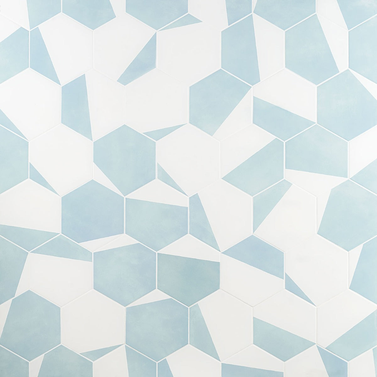 HexArt Pop Turquoise 8" Hexagon Matte Porcelain Tile - Lux Tile