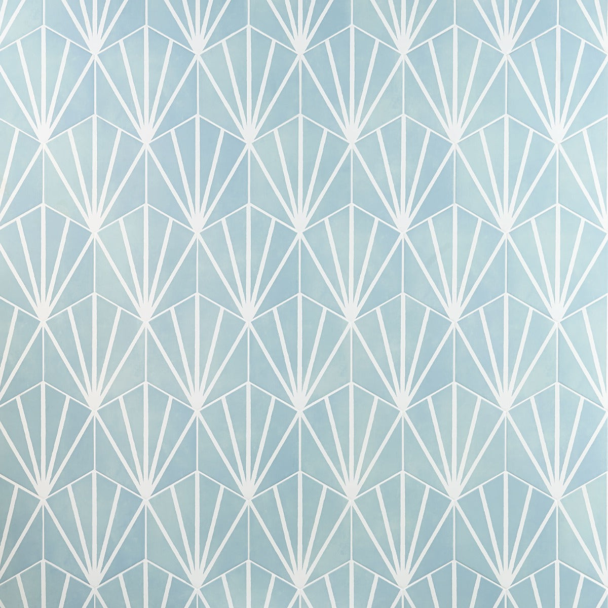 HexArt Deco Turquoise 8" Hexagon Matte Porcelain Tile - Lux Tile