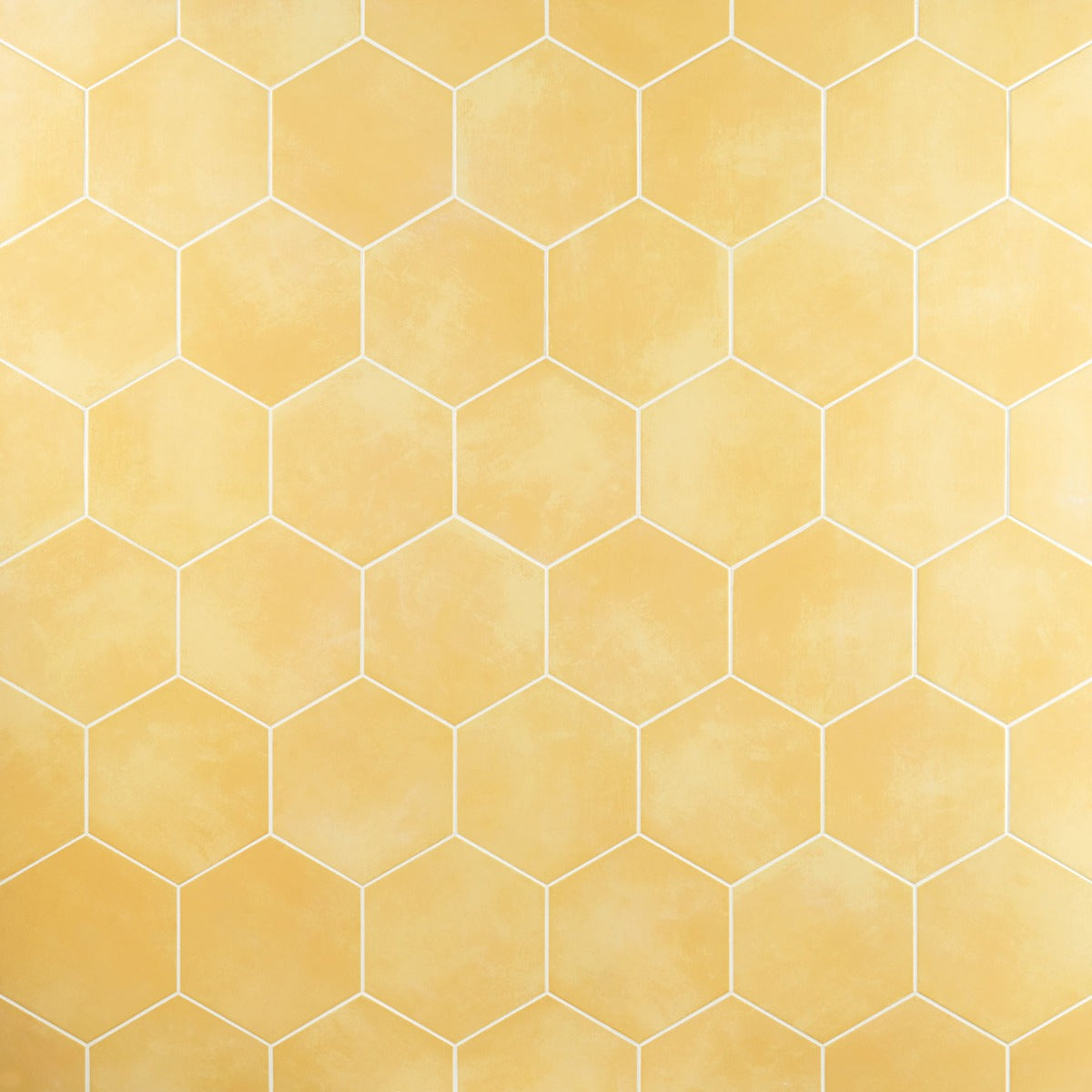 HexArt Yellow 8" Hexagon Matte Porcelain Tile by Lux Tile