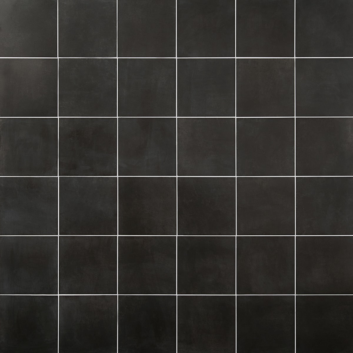 Elizabeth Sutton Charcoal Black Matte Porcelain Tile 8x8