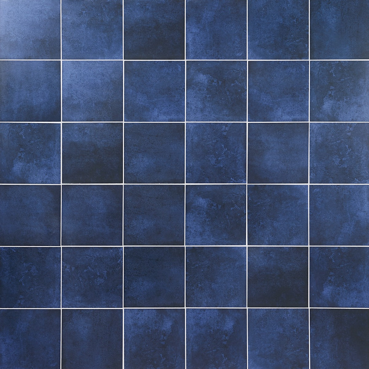 Art Geo Blue 8x8 Matte Porcelain Tile by Elizabeth Sutton