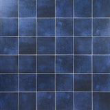 Art Geo Blue 8x8 Matte Porcelain Tile by Elizabeth Sutton