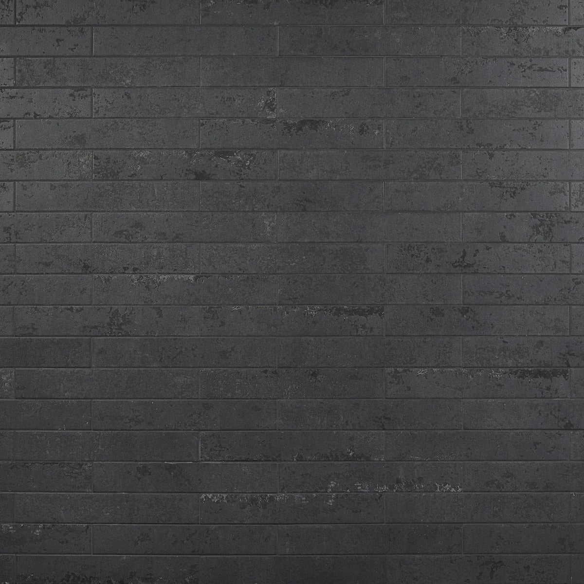 Lux Tile Portrait Black Matte Porcelain Subway Tile 2x14