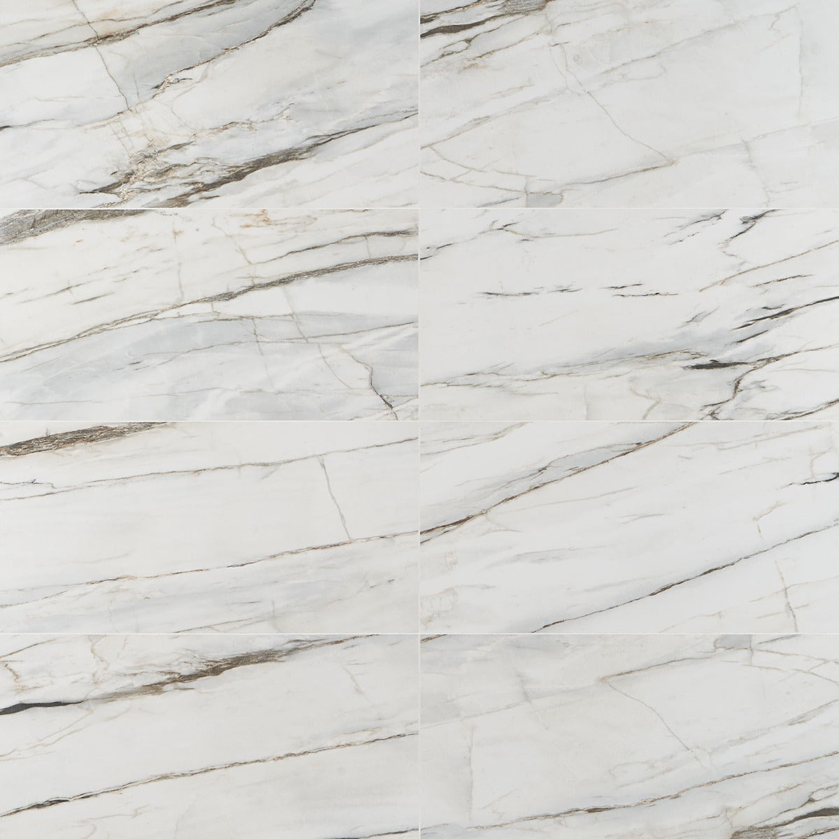 DreamStone Carpaccio White 12x24 Matte Porcelain Tile - Lux Tile