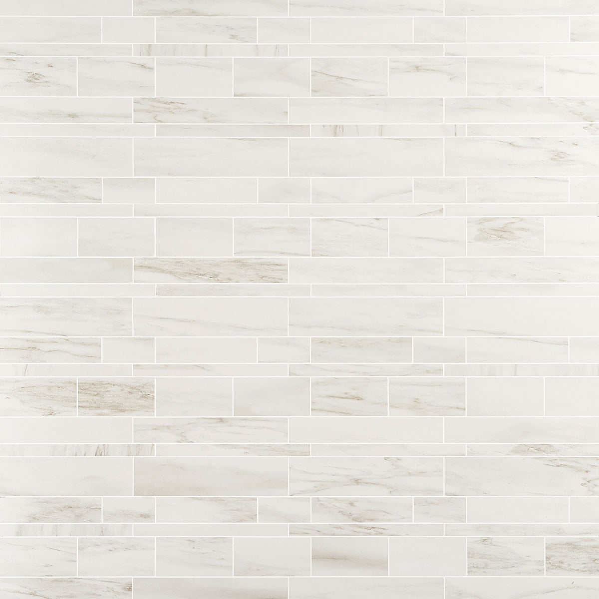 DreamStone Dolomite Snow Railroad Matte Porcelain Mosaic Tile