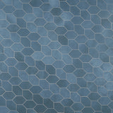 Bond Indio Blue Foliage Hexagon Matte Porcelain Mosaic Tile - Lux Tile