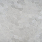 Bond Nimbus Silver Foliage Hexagon Matte Porcelain Mosaic Tile - Lux Tile