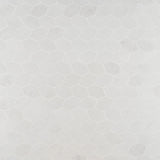 Bond Palladium Light Gray Foliage Hexagon Matte Porcelain Mosaic Tile