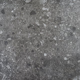 Rizo Charcoal Gray Terrazzo Look Matte Porcelain Tile - 24x24