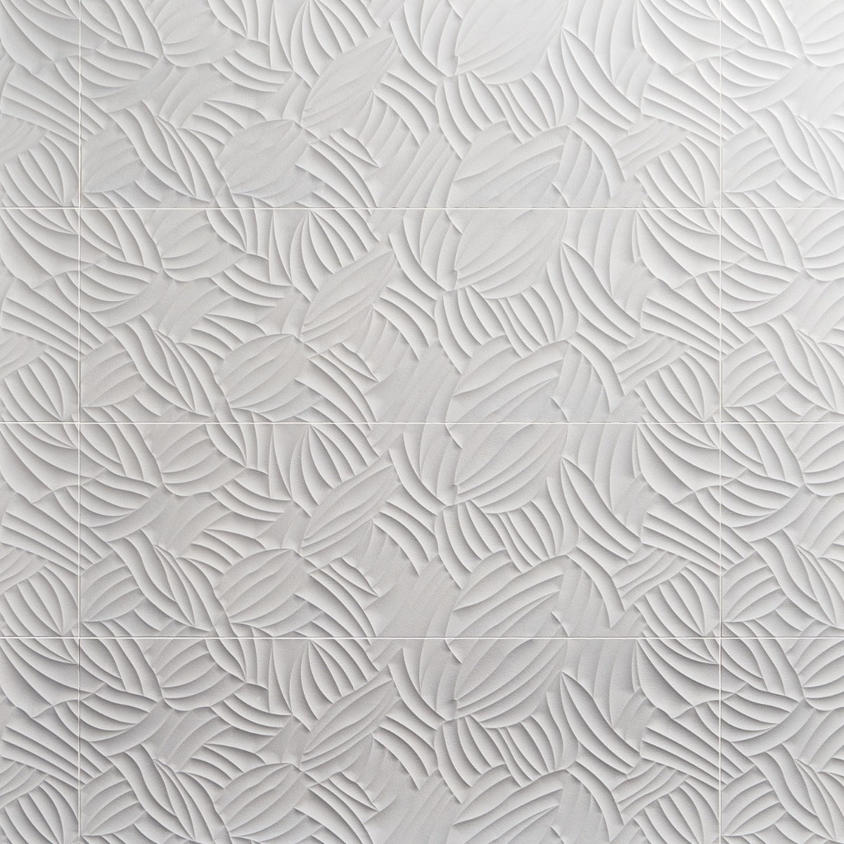 Lux Tile Wonderland Garden White 12x36 Polished Ceramic Wall Tile