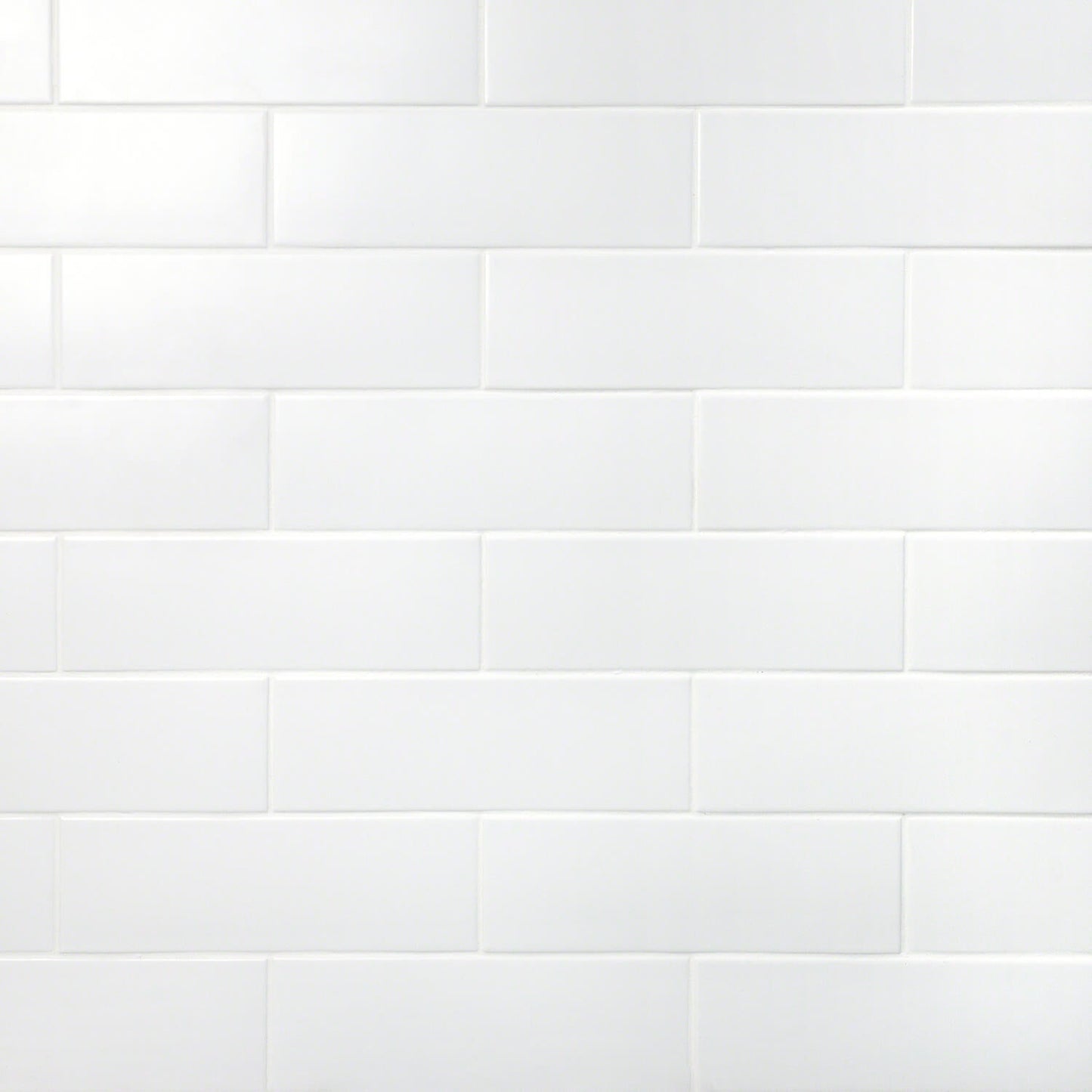 London White 3x9 Matte Ceramic Subway Tile for Walls