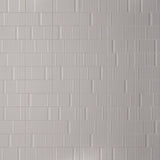 Division Silver 8x16 Fluted Matte Ceramic Wall Tile by Lux Tile