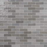 Portmore Gray 3x8 Glossy Ceramic Subway Tile - Tilebar